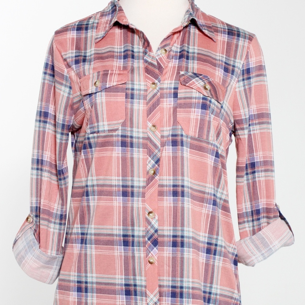 Passport Plaid Roll Sleeve Shirt